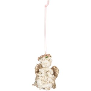 Clayre & Eef 6PR5707 Décoration Suspendue Ange...
