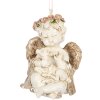 Clayre & Eef 6PR5707 Décoration Suspendue Ange Beige-Doré