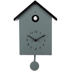 Clayre & Eef 6KL0838GR Horloge Murale Verte 20x10x26 cm
