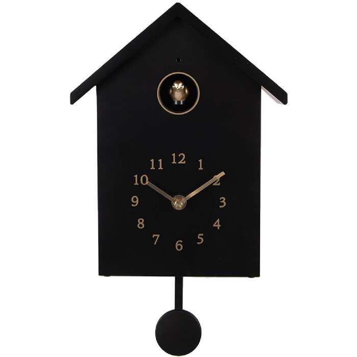 Horloge Murale Clayre & Eef 6KL0838Z Noire 20x10x26 cm