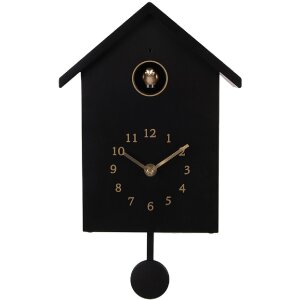 Horloge Murale Clayre & Eef 6KL0838Z Noire 20x10x26 cm