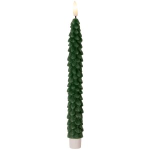 Clayre & Eef 6CA0001DGR Ensemble de 2 bougeoirs LED...