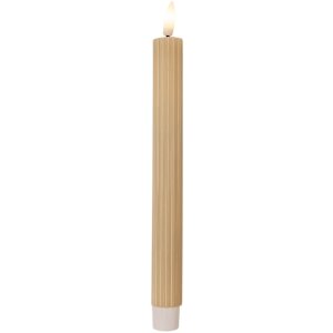 Clayre & Eef Set de 2 Bougeoirs à LED Beige 25cm