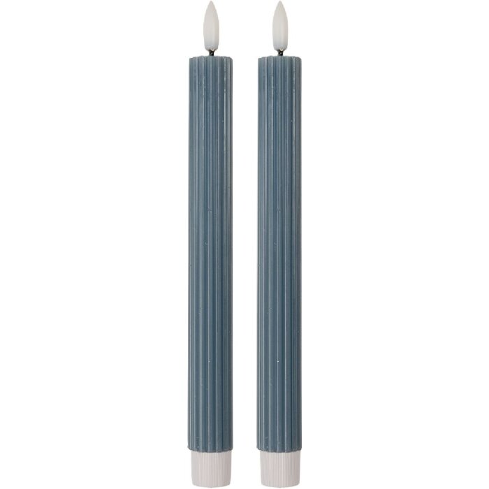 Clayre & Eef Set 2 Bougeoirs LED Ø 2x25 cm