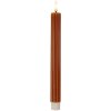 Clayre & Eef 6CA0002CH Ensemble de 2 Bougies LED Ø 2x25 cm Marron