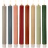 Clayre & Eef 6CA0002CH Ensemble de 2 Bougies LED Ø 2x25 cm Marron