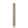 Clayre & Eef 6CA0002G Bougeoirs LED Set 2 Ø 2x25 cm Gris