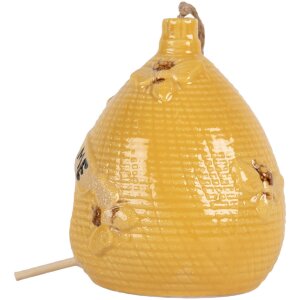 Clayre & Eef Nichoir Décoratif Jaune 11x14 cm