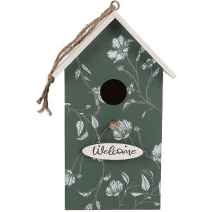 Clayre & Eef Maison à oiseaux 15x10x22 cm