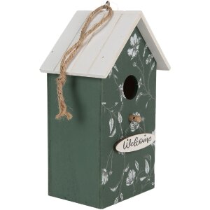 Clayre & Eef Maison à oiseaux 15x10x22 cm