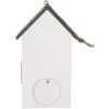 Clayre & Eef Maison à Oiseaux 15x10x22 cm Blanc Vert