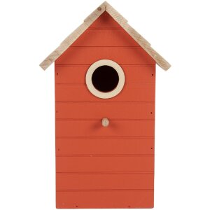 Clayre & Eef Nichoir Campagne 15x10x22 cm Rouge-Brun
