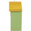 Clayre & Eef Maison dOiseau 15x10x22 cm Vert et Jaune