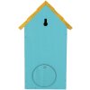 Clayre & Eef Nichoir Bois 15x10x22 cm Bleu Jaune