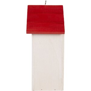 Clayre & Eef 6H2446 Maison doiseau en bois style campagnard 15x10x22 cm