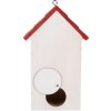 Clayre & Eef 6H2446 Maison doiseau en bois style campagnard 15x10x22 cm