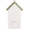 Clayre & Eef Maison à Oiseaux 15x10x22 cm Blanc/Vert