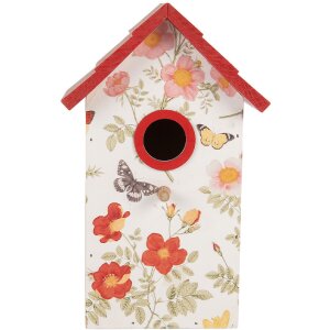 Clayre & Eef Maison doiseaux 15x10x22 cm
