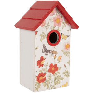 Clayre & Eef Maison doiseaux 15x10x22 cm