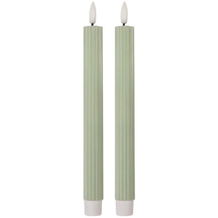Clayre & Eef Set de 2 Bougies LED Ø 2x25 cm