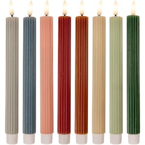 Clayre & Eef Set de 2 Bougies LED Ø 2x25 cm