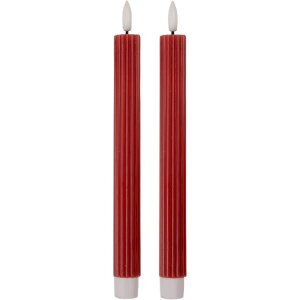 Clayre & Eef 6CA0002R Ensemble de 2 Bougeoirs LED...