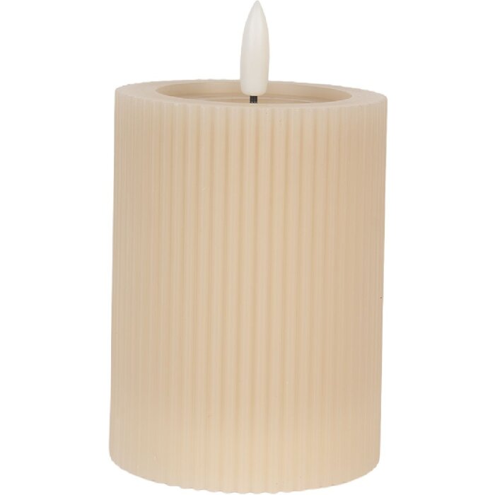 Bougeoir LED Clayre & Eef Ø 8x13 cm / 2x AA