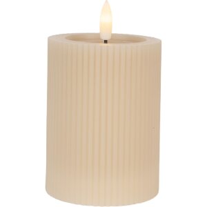 Bougeoir LED Clayre & Eef Ø 8x13 cm / 2x AA