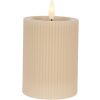 Bougeoir LED Clayre & Eef Ø 8x13 cm / 2x AA