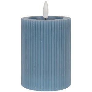 Clayre & Eef Bougeoir LED Ø 8x13 cm 2xAA