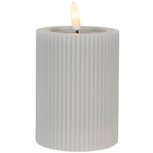 Clayre & Eef Bougeoir LED Ø 8x13 cm 2xAA