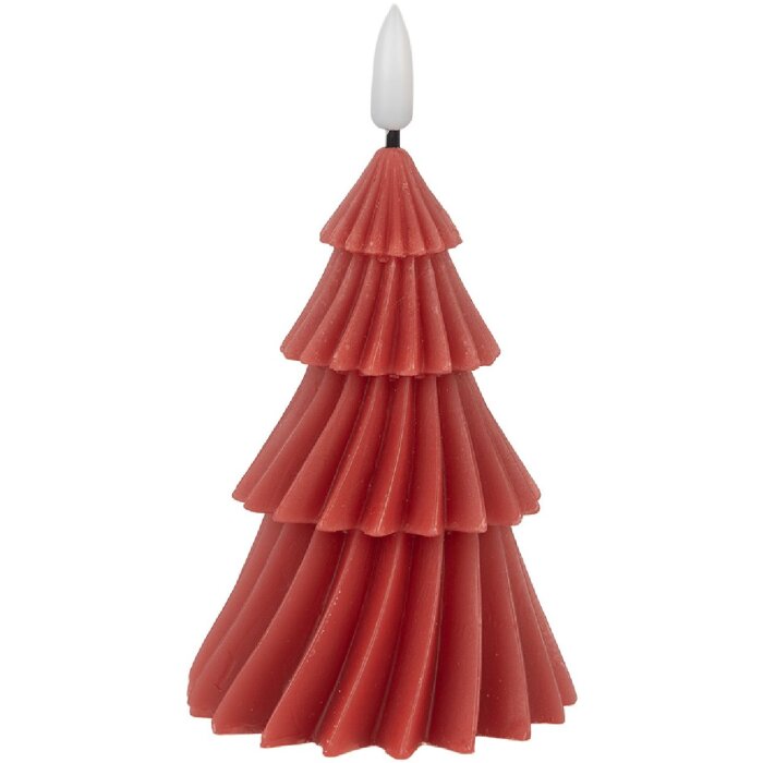 Bougeoir LED Sapin de Noël Clayre & Eef 6CA0005 Ø 8x13 cm