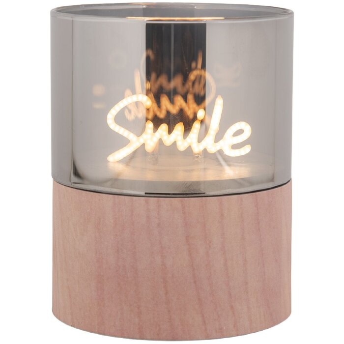 Bougeoir LED Clayre & Eef 8x10 cm 3xAAA