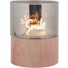 Bougeoir LED Clayre & Eef 8x10 cm 3xAAA