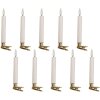 Clayre & Eef 6CA0008 Ensemble de 10 bougeoirs LED blancs 2x14 cm