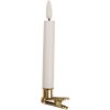 Clayre & Eef 6CA0008 Ensemble de 10 bougeoirs LED blancs 2x14 cm