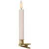 Clayre & Eef 6CA0008 Ensemble de 10 bougeoirs LED blancs 2x14 cm