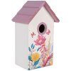 Clayre & Eef 6H2452 Maison à Oiseaux 15x10x22 cm Blanc-Rose