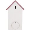 Clayre & Eef 6H2452 Maison à Oiseaux 15x10x22 cm Blanc-Rose