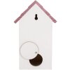 Clayre & Eef 6H2452 Maison à Oiseaux 15x10x22 cm Blanc-Rose