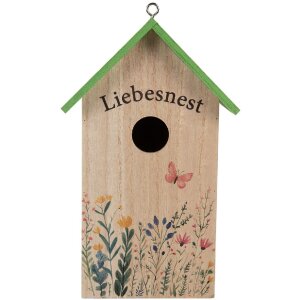 Clayre & Eef Maison à Oiseaux 14x10x23 cm...