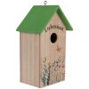 Clayre & Eef Maison à Oiseaux 14x10x23 cm Blanc Vert