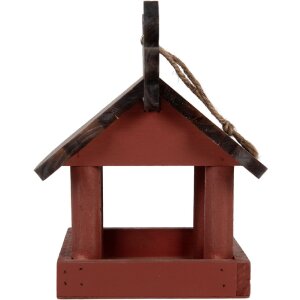 Cabane à oiseaux Clayre & Eef 6H2455 Rot Braun 17x25x21 cm