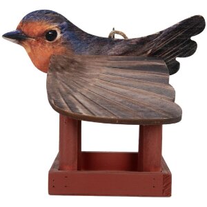 Cabane à oiseaux Clayre & Eef 6H2455 Rot Braun 17x25x21 cm