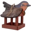 Cabane à oiseaux Clayre & Eef 6H2455 Rot Braun 17x25x21 cm