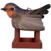 Cabane à oiseaux Clayre & Eef 6H2455 Rot Braun 17x25x21 cm