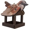 Clayre & Eef 6H2456 Maison à oiseaux 17x25x21 cm Marron-Beige