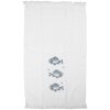 Serviette de toilette Clayre & Eef CT034 40x66 cm Blanc-Bleu