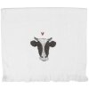 Serviette de toilette Clayre & Eef CT036 40x66 cm motif noir