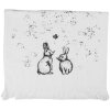 Serviette invitée Clayre & Eef CTBNS-2 40x66 cm Blanc-Gris